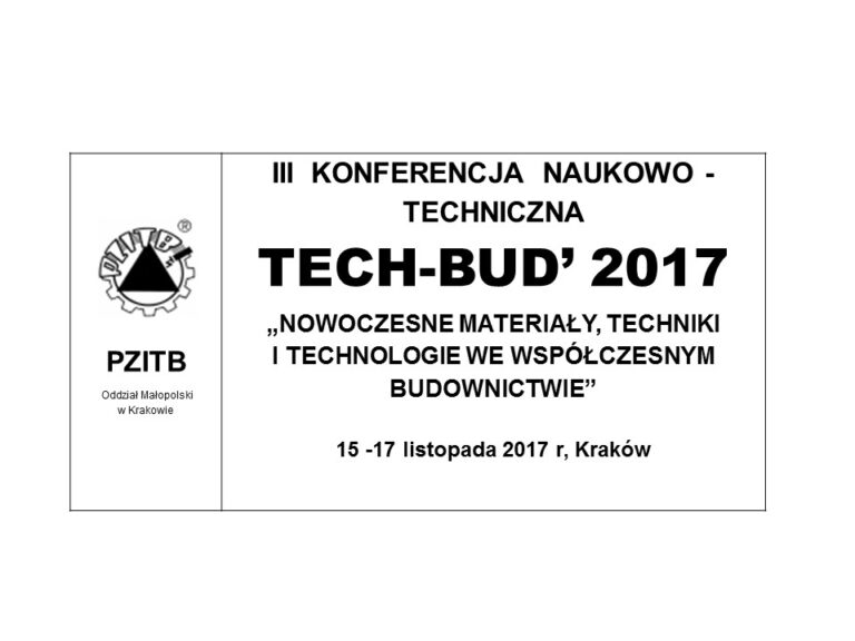 III  KONFERENCJA TECH-BUD’2017
