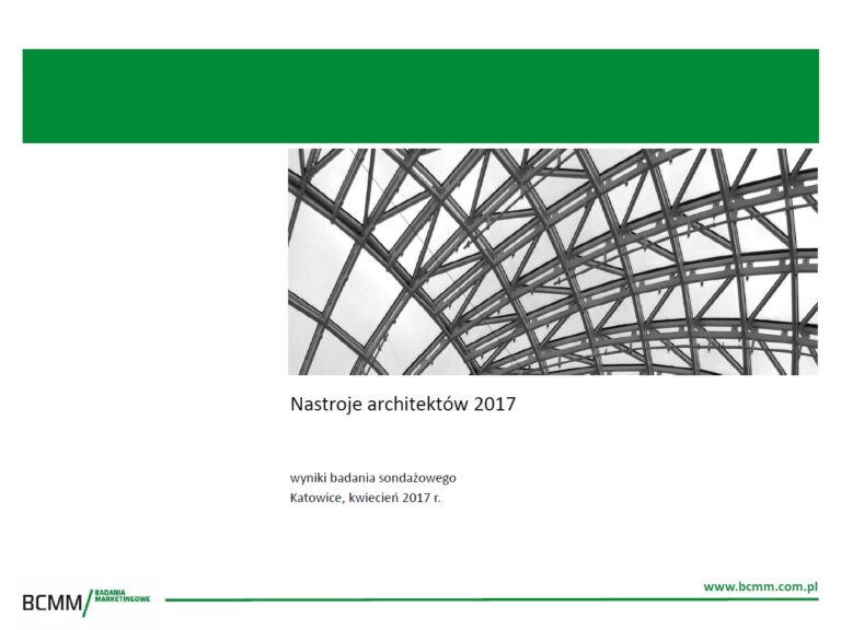 ROŚNIE OPTYMIZM WŚRÓD ARCHITEKTÓW