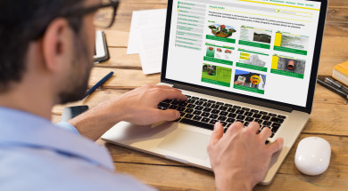 Man working on laptop
