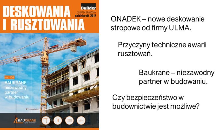 BUILDER – DODATEK BRANŻOWY – PAŹDZIERNIK 2017