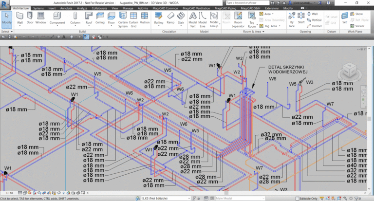 BIM W PROJEKTACH INSTALACJI SANITARNYCH I HVAC