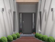 modern home entrance