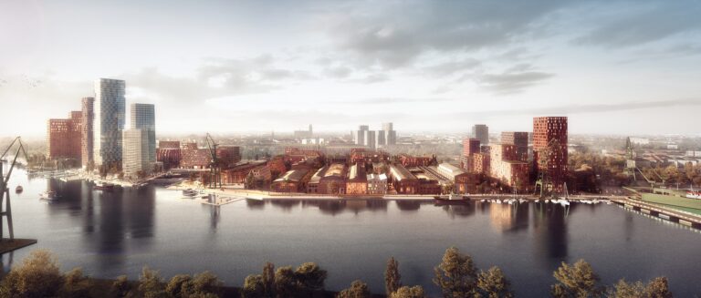 POZNALIŚMY SZCZEGÓŁY PROJEKTU HENNING LARSEN DLA STOCZNI CESARSKIEJ W GDAŃSKU