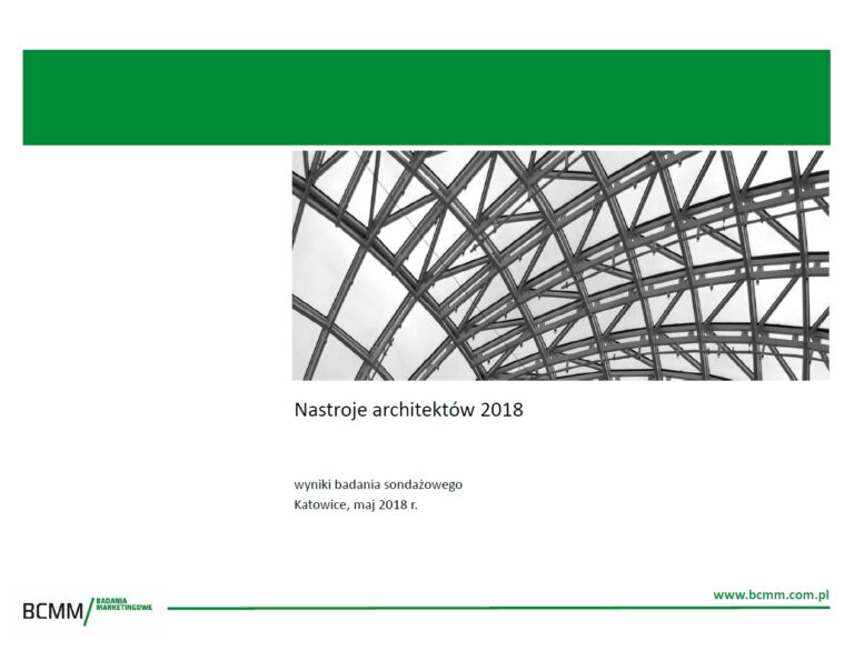 ROŚNIE OPTYMIZM WŚRÓD ARCHITEKTÓW