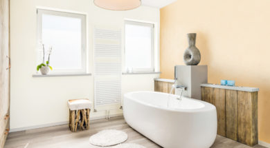 Beckers Designer Kitchen & Bathroom_ kolory Sweet Almond, Linen White, Porcelain Grey
