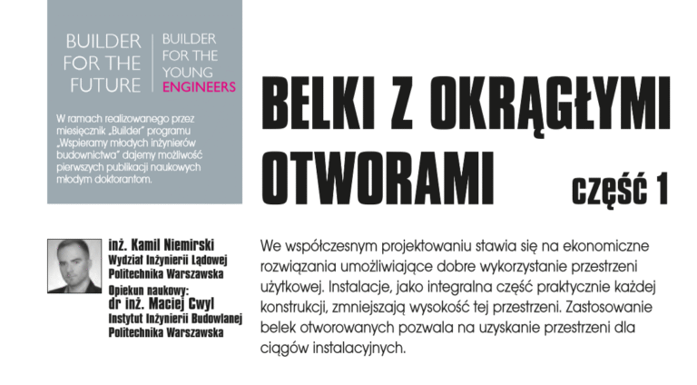BELKI Z OKRĄGŁYMI OTWORAMI