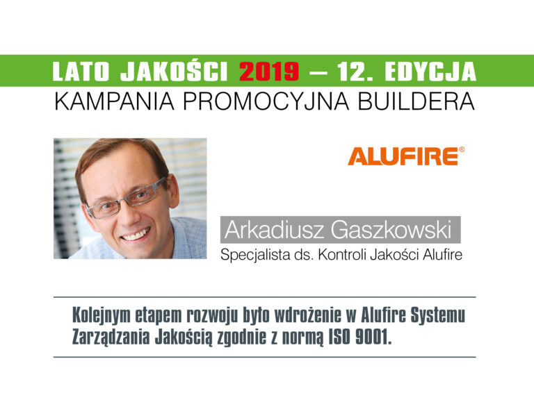 LATO JAKOŚCI 2019 – FORUM LIDERÓW – ALUFIRE