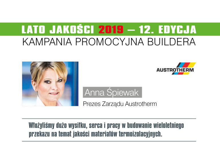 LATO JAKOŚCI 2019 – FORUM LIDERÓW – AUSTROTHERM
