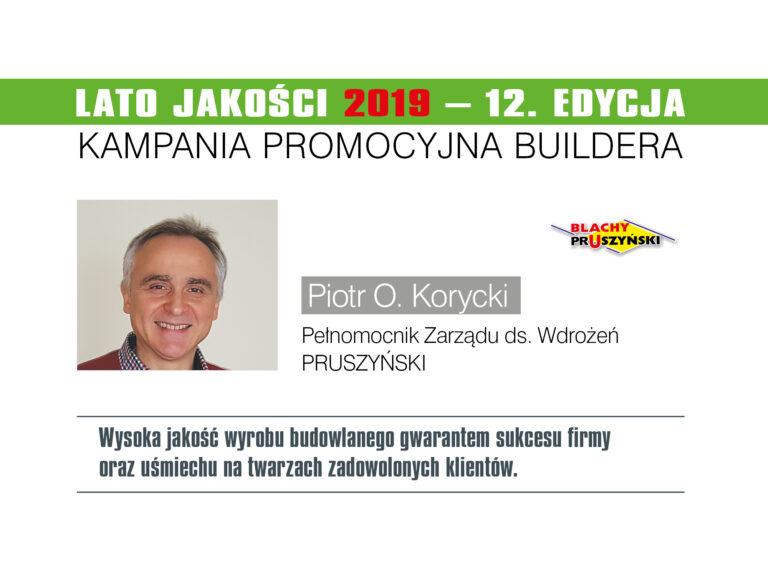 LATO JAKOŚCI 2019 – FORUM LIDERÓW – BLACHY PRUSZYŃSKI
