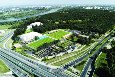 Rewitalizacja warszawskiego Ośrodka Hutnik, wiz. Stołeczne Centrum Sportu Aktyywna Warszawa