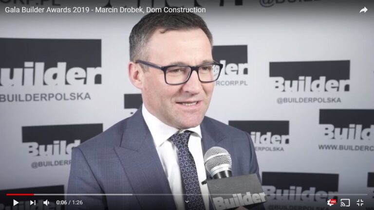 GALA BUILDER AWARDS 2019 – MARCIN DROBEK, DOM CONSTRUCTION