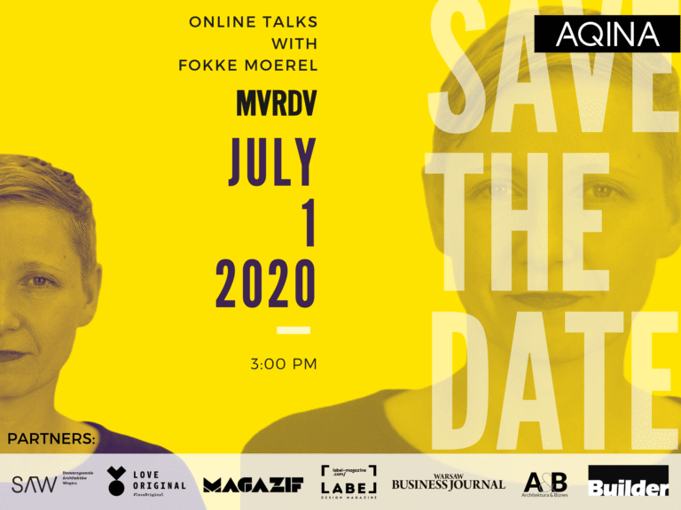 1 lipca – MVRDV w Polsce – Nowy cykl webinarów AQINA TV   