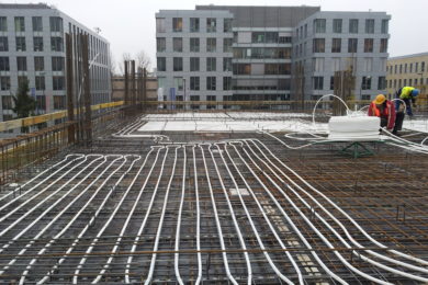 Uponor TABS podczas realizacji