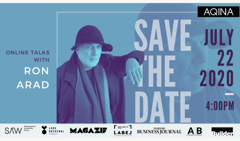 RON ARAD WYSTĄPI W RAMACH CYKLU WEBINARÓW AQINA TV