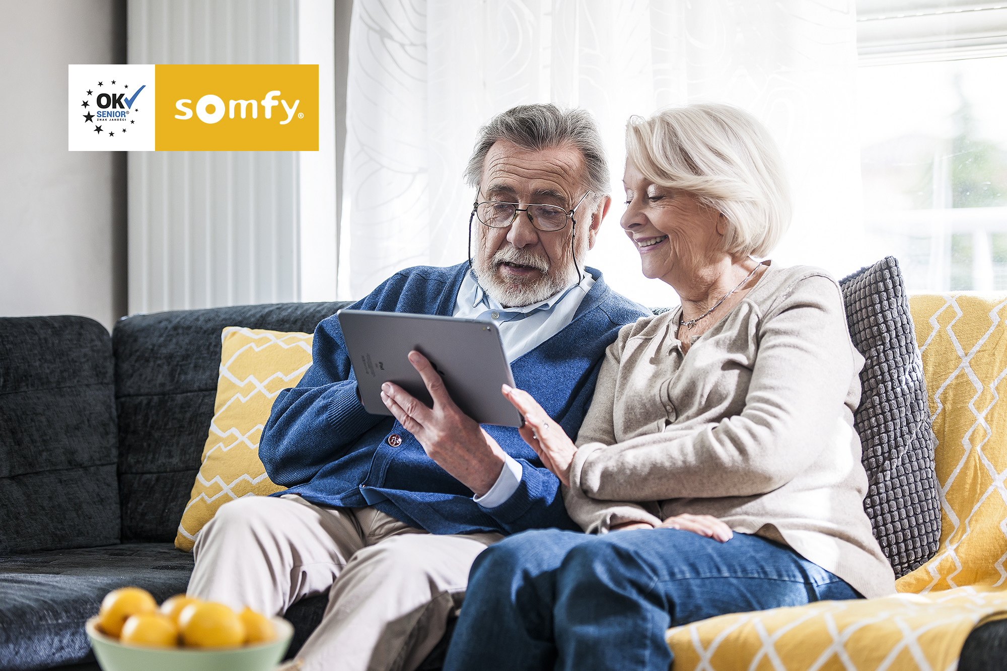 Technologia smart home Somfy z certyfikatem OK SENIOR
