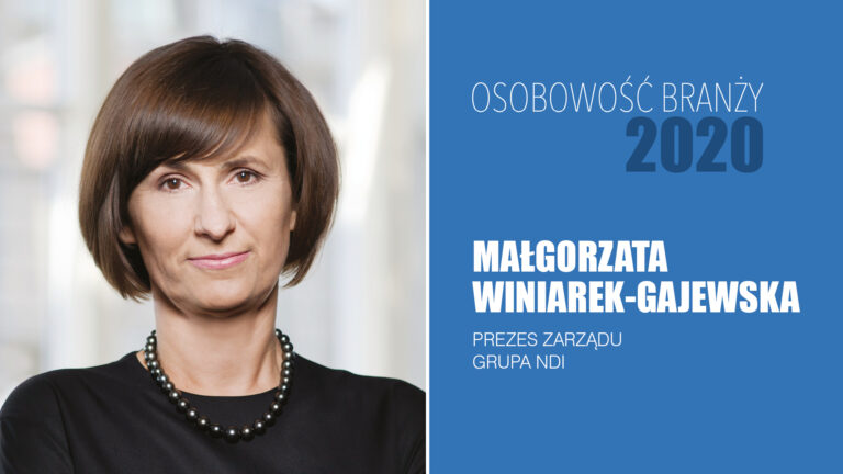 MAŁGORZATA WINIAREK-GAJEWSKA – Osobowość Branży 2020