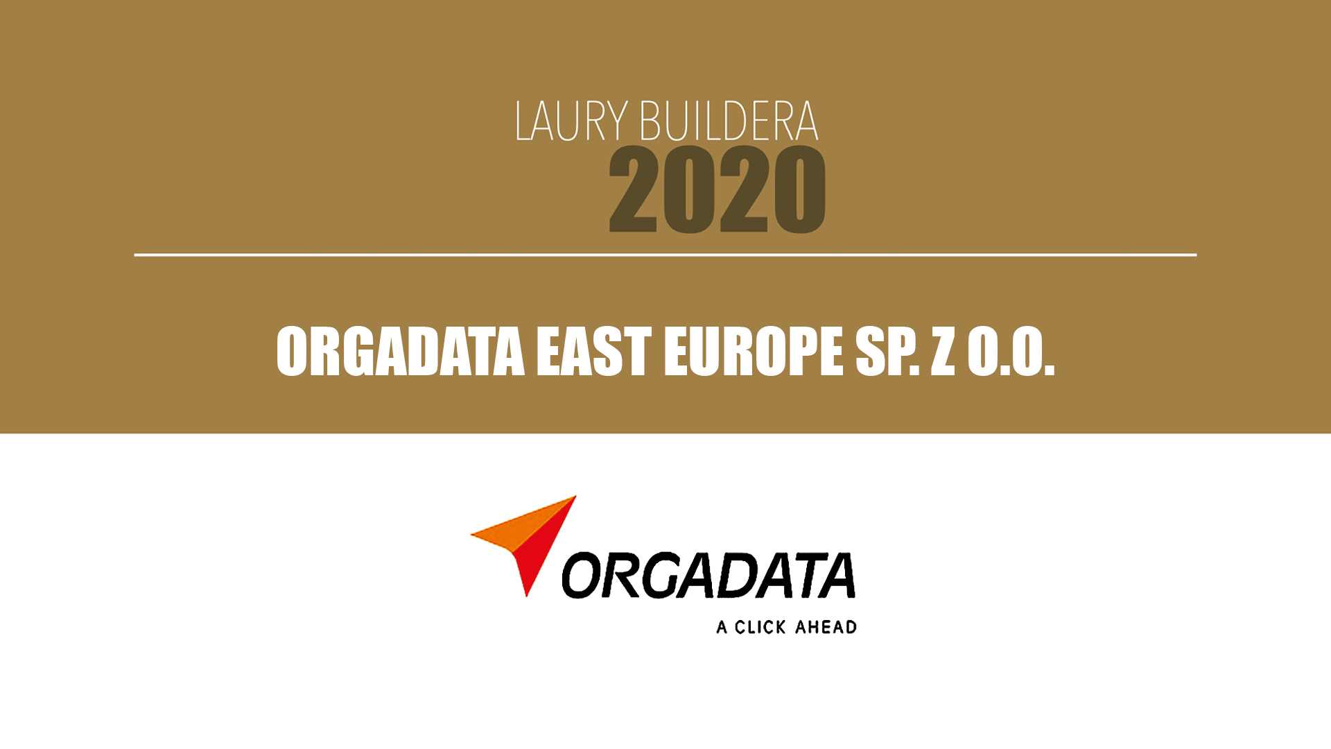 ORGADATA EAST EUROPE SP. Z O.O. – LAURY BUILDERA 2020
