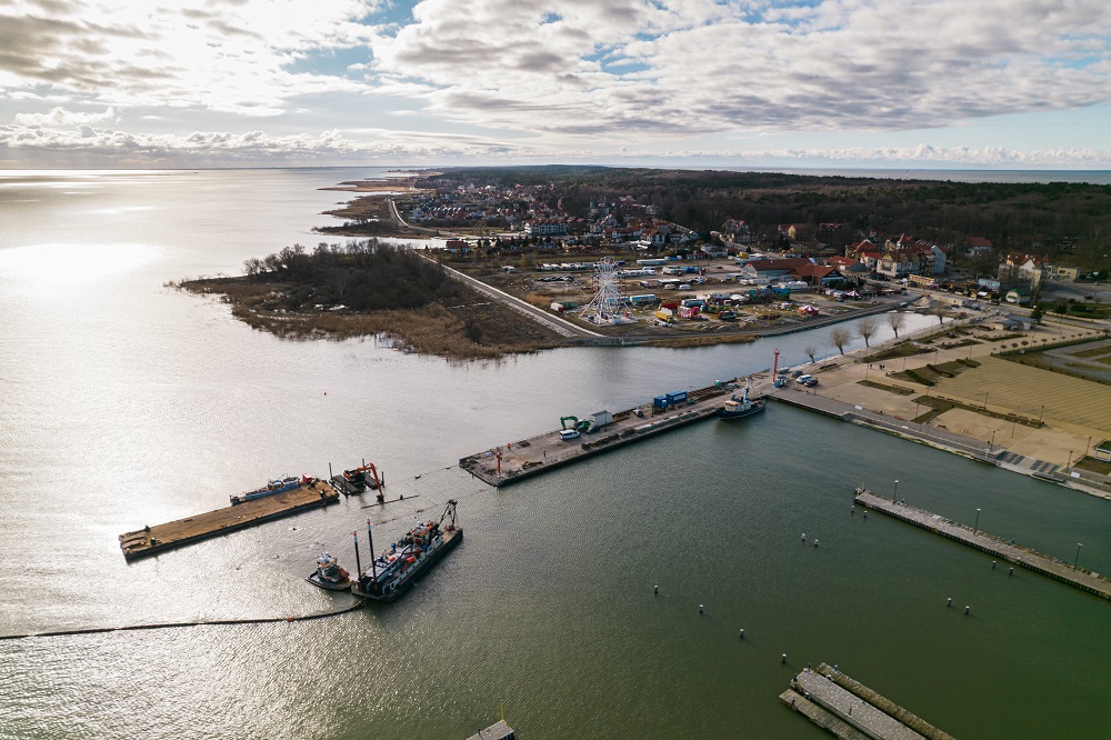 Rozbudowa portu w Krynicy Morskiej idzie w dobrym kierunku