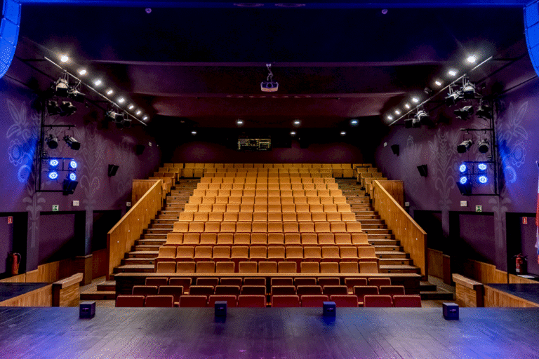 Sokół z dźwiękiem od Audio Plus. Sala widowiskowa kina Sokół w Starym Sączu nagłośniona systemem L-Acoustics