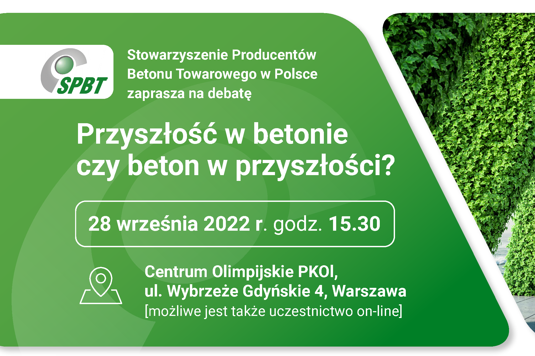 Stowarzyszenie Producentów Betonu Towarowego w Polsce zaprasza na debatę pod hasłem „Przyszłość w betonie czy beton w przyszłości?”