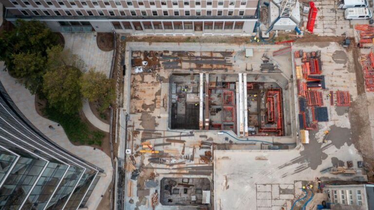 Beton Vertua® na budowie wieżowca The Bridge