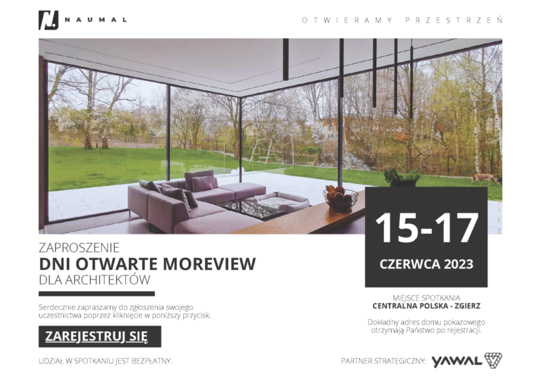 Zaproszenie na „Dni otwarte Moreview” dla projektantów i architektów