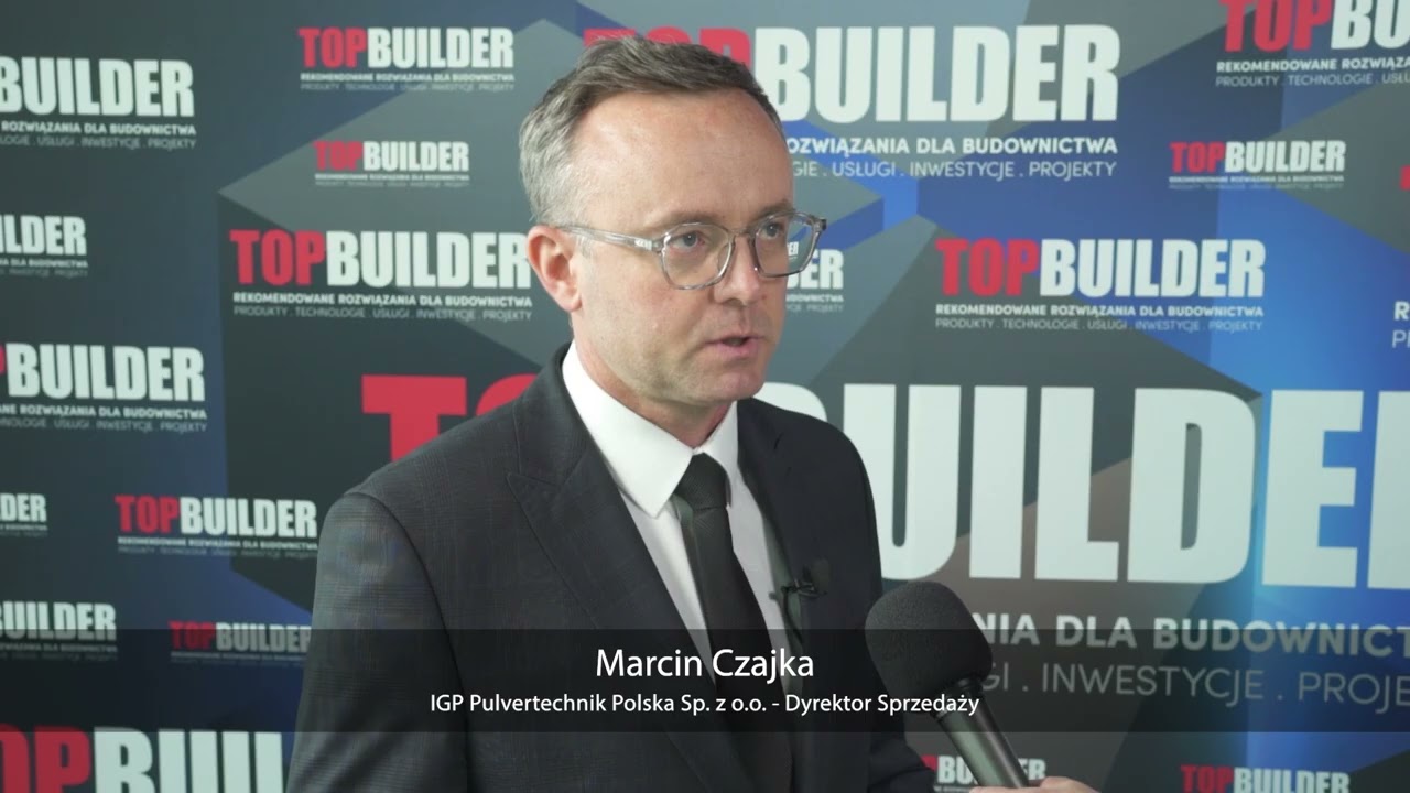 Gala TopBuilder 2023 – Marcin Czajka, IGP Pulvertechnik Polska Sp. z o.o.
