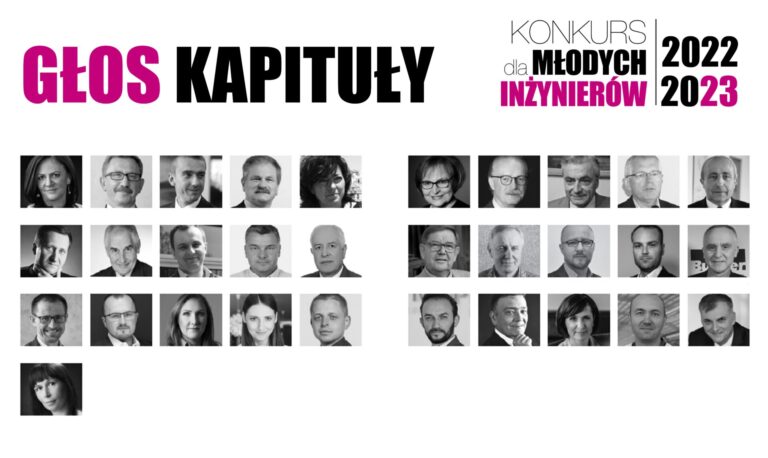 GŁOS KAPITUŁY KONKURSU DLA MŁODYCH INŻYNIERÓW 2022-2023