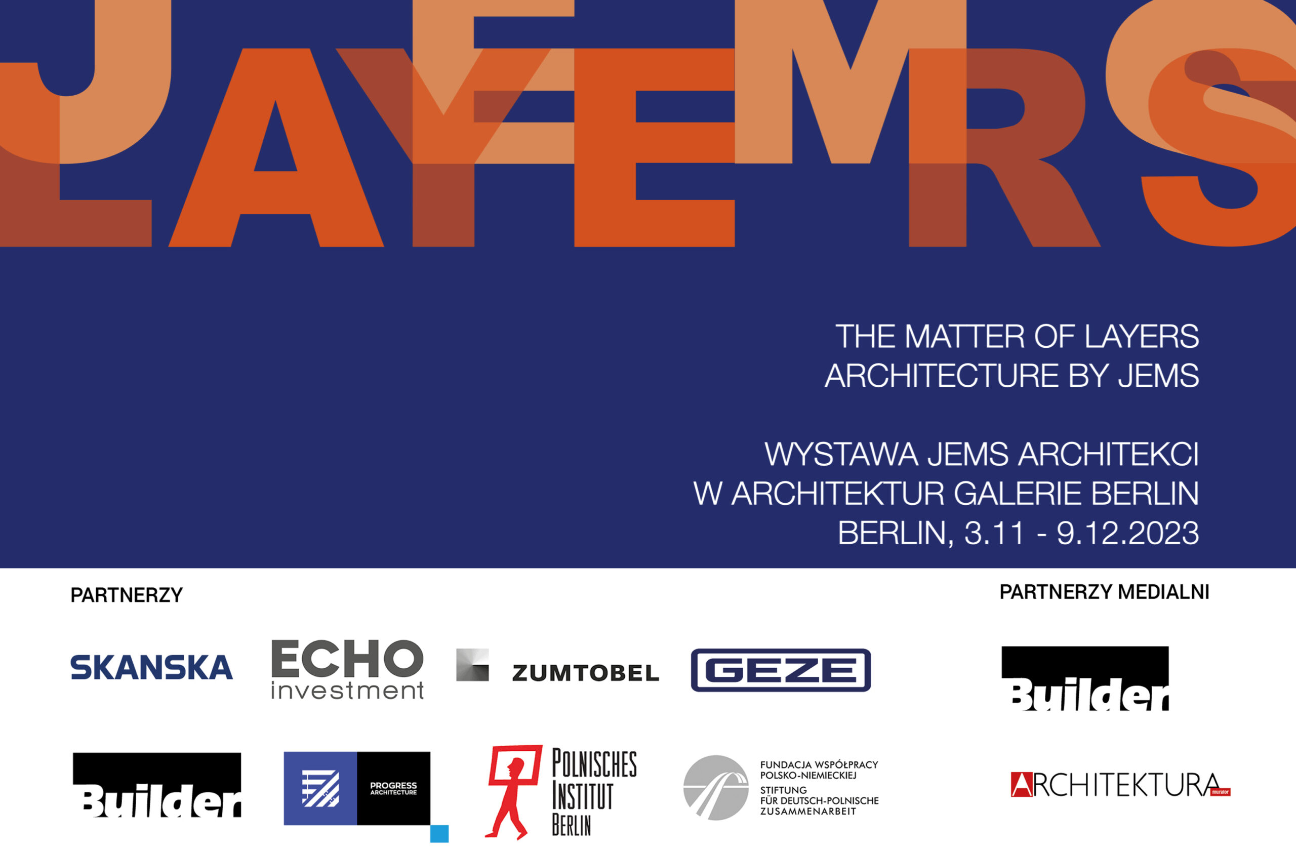 The Matter of Layers. Wystawa JEMS w Architektur Galerie Berlin