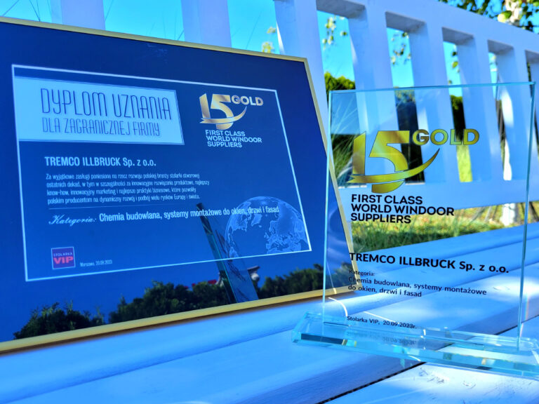Tremco illbruck z nagrodą na VIII Międzynarodowym Forum Stolarki