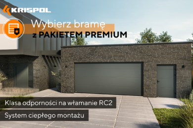 Marka KRISPOL wprowadza do oferty bramę garażową z pakietem premium (1)