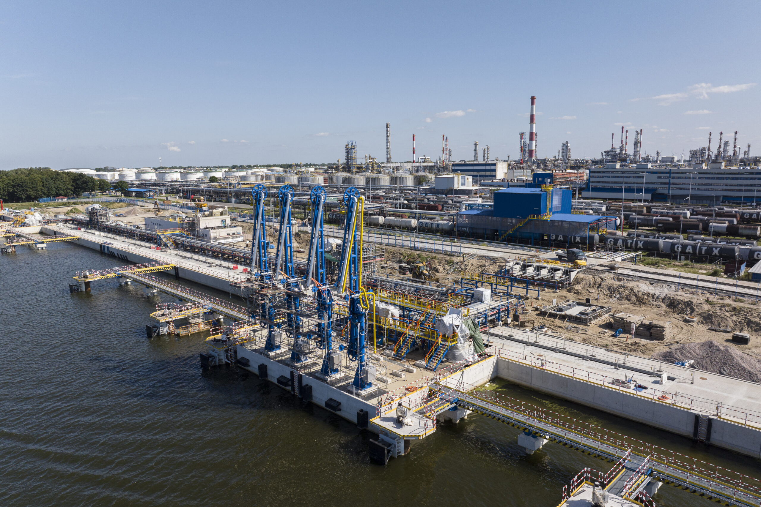 Końcowy etap budowy Morskiego Terminalu Przeładunkowego Grupy ORLEN w Gdańsku