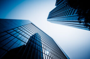 low angle view of skyscrapers