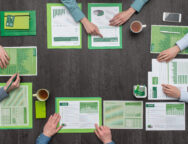 Green business team