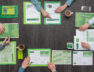 Green business team