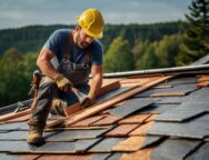 worker on a roof