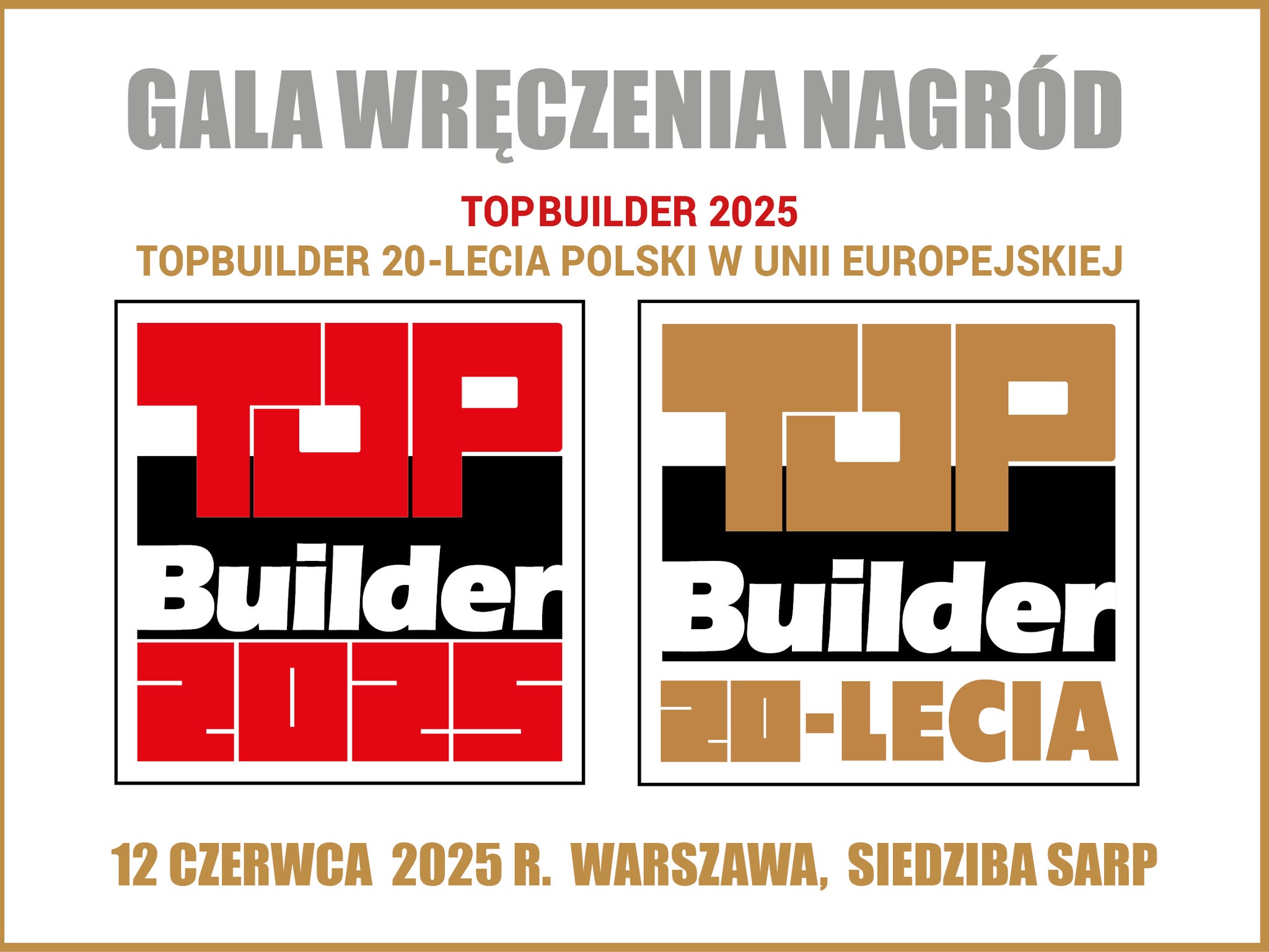 Gala TopBuilder 2025 i TopBuilder 20-lecia