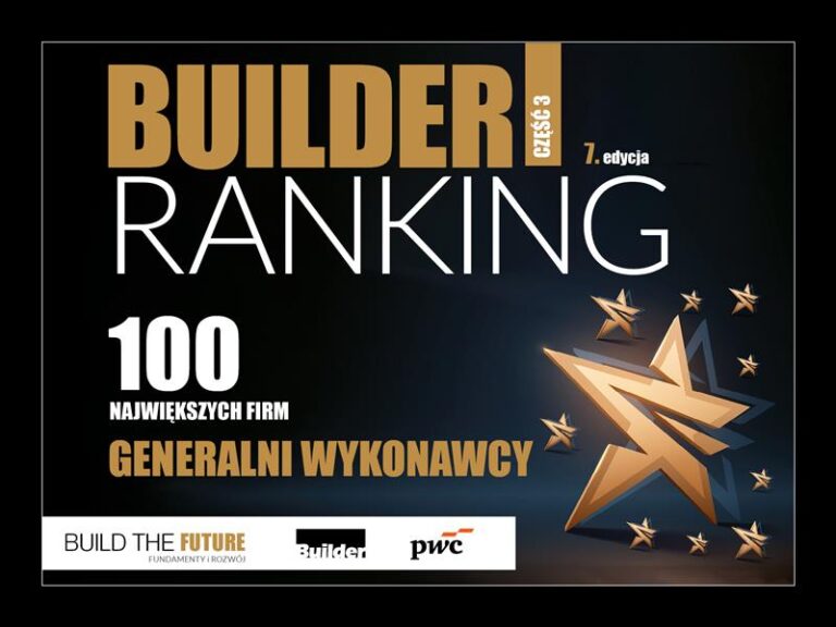 BUILDER RANKING EDYCJA VII – GENERALNI WYKONAWCY