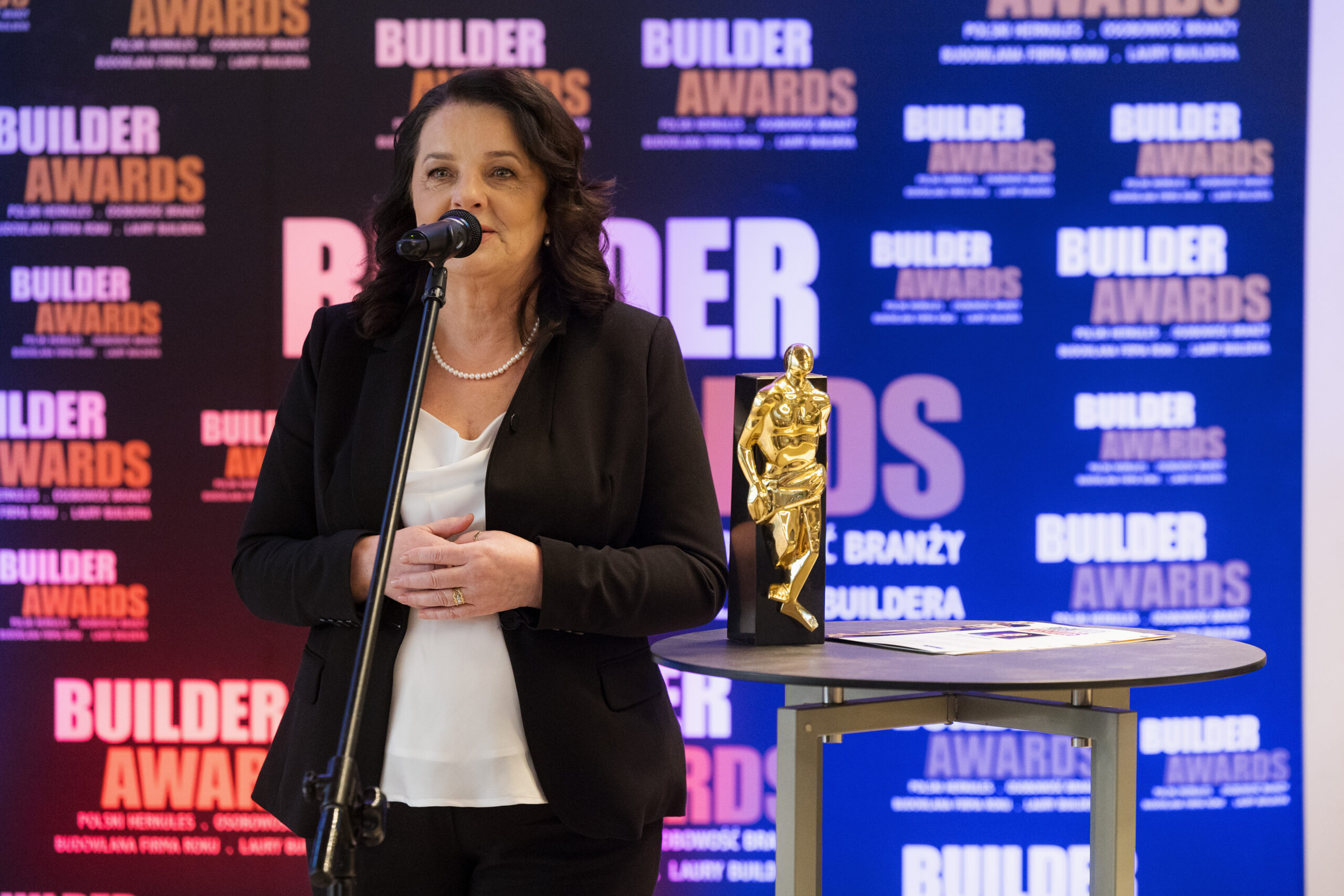 Gala Builder Awards 2026 Krystyna Baran Wiśniowski odbiera Złotego Herkulesa.