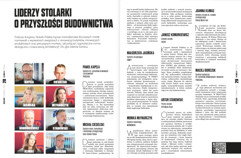 Liderzy stolarki o przyszłości budownictwa – Builder Movie